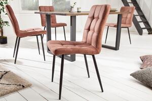 Dizajnová stolička Modern vintage hnedá
