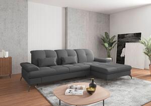 ROHOVÁ SEDAČKA, textil, tmavosivá Sit & More - Sedačky, Online Only