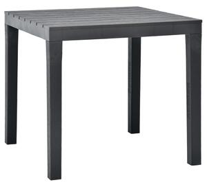 Záhradný stôl, antracitový 78x78x72 cm, plast