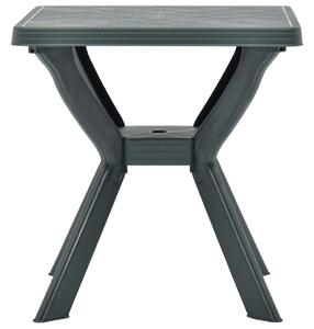 Bistro stolík, zelený 70x70x72 cm, plast