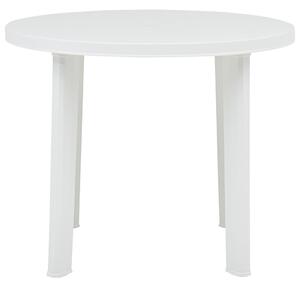 Záhradný stôl biely 89 cm plastový