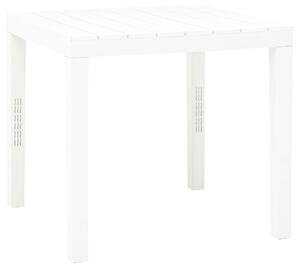 Záhradný stôl, biely 78x78x72 cm, plast