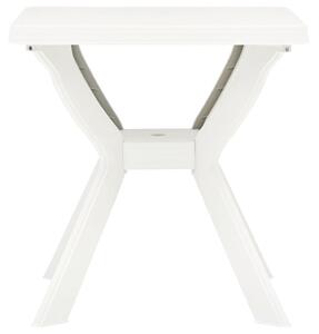 Bistro stolík, biely 70x70x72 cm, plast