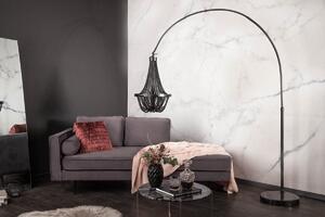 Dizajnová stojanová lampa Kingdom 170 - 210 cm čierna