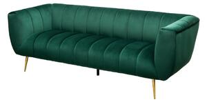 Dizajnová sedačka Nikolai 225 cm smaragdovozelená