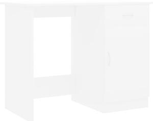Písací stôl, biely 100x50x76 cm, drevotrieska
