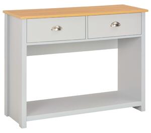 Konzolový stolík sivý 97x35x76 cm