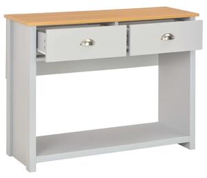 Konzolový stolík sivý 97x35x76 cm