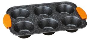 BERLINGERHAUS Forma na muffiny 6 ks silikónové rukoväte 29 x 18 x 3 Granit Diamond Line BH-1137