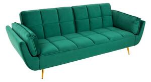 Rozkladacia sedačka Bailey 213 cm smaradgová zelená