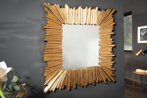 Dizajnové nástenné zrkadlo Kathleen 96 cm zlaté