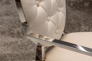 Dizajnová stolička s opierkami Rococo II béžová