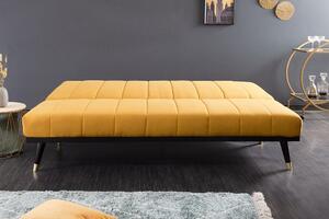 Dizajnová rozkladacia sedačka Halle 180 cm horčicová žltá
