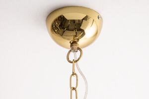Dizajnové závesné svietidlo Daube 85 cm zlaté