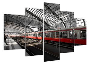 Obraz vlakovej stanice (Obraz 150x105cm)