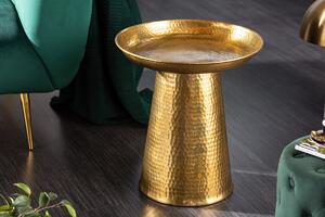 Dizajnový odkladací stolík Malia 46 cm zlatý