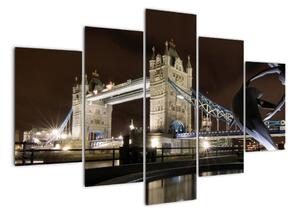 Nočný Tower Bridge - obraz (Obraz 150x105cm)