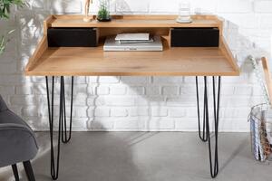 Dizajnový písací stôl Kiana II 110 cm vzor dub