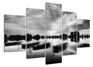 Lode na jazere - obraz (Obraz 150x105cm)