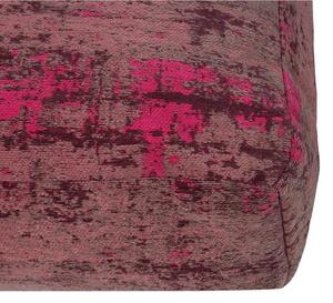 Dizajnový podlahový vankúš Rowan 70 cm červeno-ružový