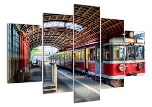 Obraz vlakovej stanice (Obraz 150x105cm)