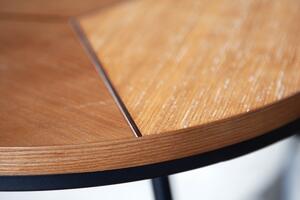Dizajnový odkladací stolík Faxon 45 cm imitácia dub
