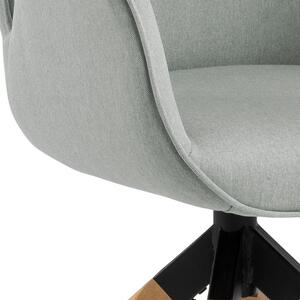 Dizajnová stolička Ariella svetlo sivá - prírodná
