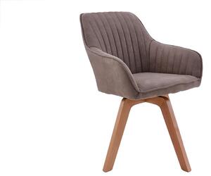 Dizajnová otočná stolička Gaura vintage taupe
