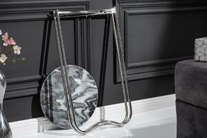 Dizajnový odkladací stolík Tristen I 35 cm mramor sivý