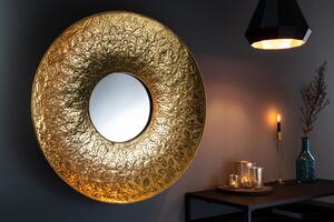 Dizajnové nástenné zrkadlo Latoya 81 cm zlaté