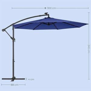 ZÁVESNÝ SLNEČNÍK 300/300 cm Modante - Online Only záhrada, Online Only