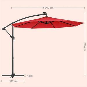 ZÁVESNÝ SLNEČNÍK 300/300 cm Modante - Online Only záhrada, Online Only