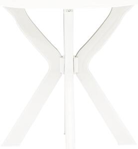 Bistro stolík biely priemer 70 cm plast