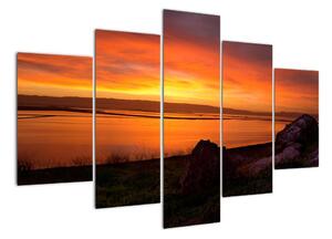 Západ slnka na mori - obraz (Obraz 150x105cm)