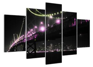 Nočný most - obraz (Obraz 150x105cm)