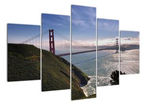 Golden Gate Bridge - moderné obrazy (Obraz 150x105cm)