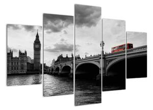Londýn - moderný obraz (Obraz 150x105cm)
