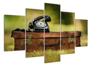 Telefón na kufri - obraz (Obraz 150x105cm)