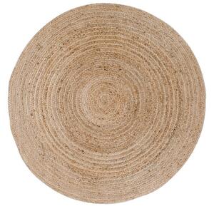 Dizajnový okrúhly koberec Kaitlin 180 cm prírodný