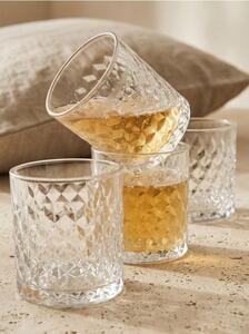 Sinsay - Súprava pohárov s reliéfnym vzorom 4 pack - clear