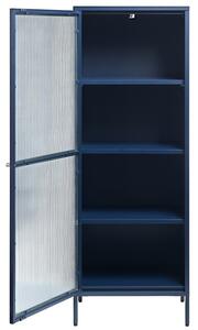 Dizajnová vitrína Hazina 160 cm modrá