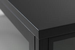 Dizajnový TV stolík Joey 132 cm čierny