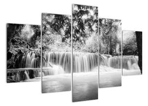 Vodopády v lese (Obraz 150x105cm)
