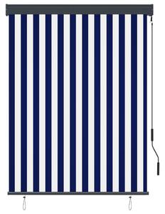 Vonkajšia zatemňovacia roleta 120x250 cm modrá a biela