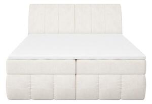 Kontinentálna posteľ LORENZO HR 140x200 cm, krémová