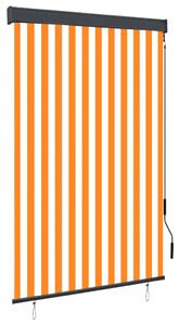 Vonkajšia zatemňovacia roleta 120x250 cm biela a oranžová