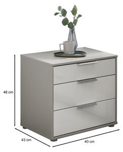 Nočný stolík MONACO sivá, šírka 40 cm