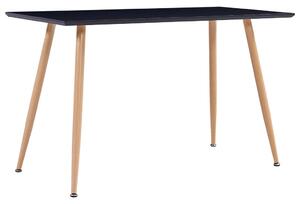 Jedálenský stôl, čierno dubový 120x60x74 cm, MDF