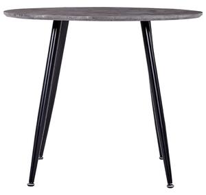 Jedálenský stôl betónový a čierny 90x73,5 cm MDF