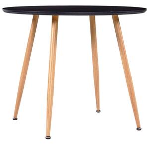 Jedálenský stôl, čierno dubový 90x73,5 cm, MDF